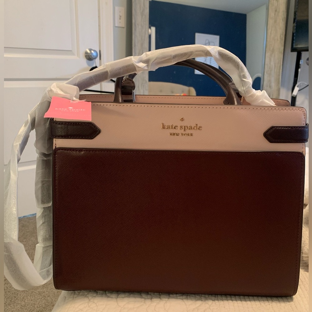 Kate Spade Brown and Pink Satchel